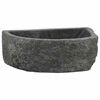 vidaXL Wall Hung Basin Gray (38-45) x (30-35) x 15 cm River stone