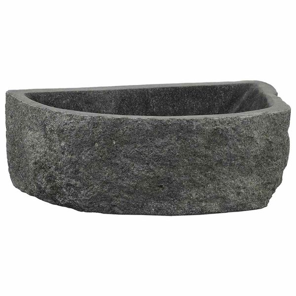 vidaXL Wall Hung Basin Gray (38-45) x (30-35) x 15 cm River stone