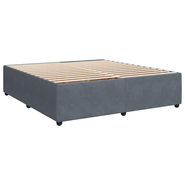 vidaXL Bed Frame Dark Grey