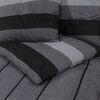 vidaXL Duvet Cover Set Dark Grey 100% Cotton 53.1 x 78.7 in