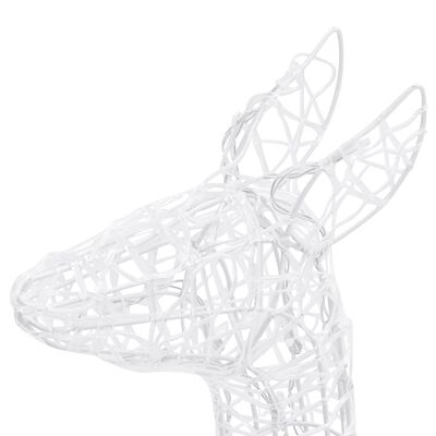 vidaXL Acrylic Reindeer Family Christmas Decoration 300 LED Cold White