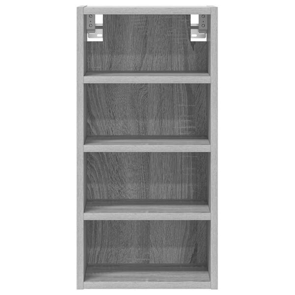 vidaXL Hanging Cabinet Grey Sonoma Engineered Wood 11.8x11.6x23.6 in