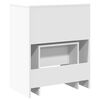 vidaXL Dressing Table White Engineered wood, glass Medium Dressing Table