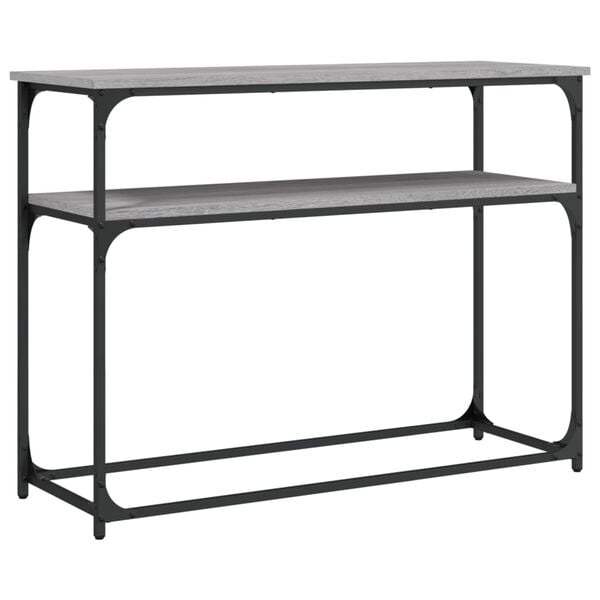 vidaXL Console Table Grey Sonoma Engineered Wood Narrow Console Table