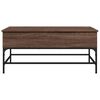 vidaXL Coffee Table Brown Oak Engineered Wood 39.4 in x 19.7 in x 17.7 in