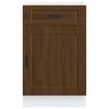 vidaXL Kitchen Base Cabinet Brown oak Engineered wood Medium