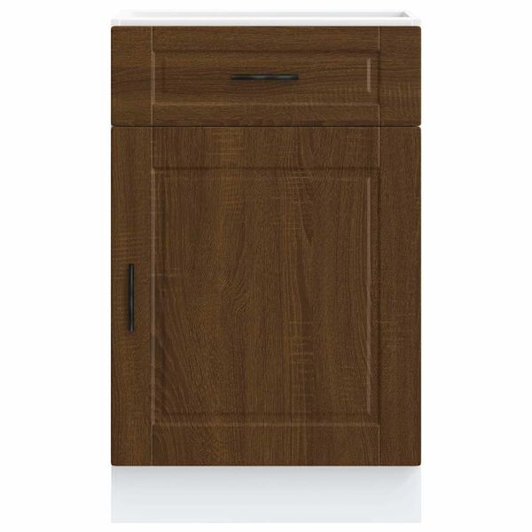 vidaXL Kitchen Base Cabinet Brown oak Engineered wood Medium