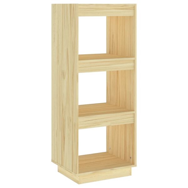 vidaXL Book Cabinet Pine Solid pine wood Medium Book Cabinet