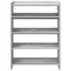 vidaXL Shoe Rack Gray Sonoma Engineered Wood Slim Shoe Rack