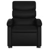 vidaXL Stand Up Recliner Chair Black Faux leather, metal, plywood Medium