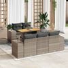 vidaXL Garden Sofa Set Grey, Dark Grey
