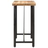 vidaXL Bar Table Natural wood Solid mango wood and iron