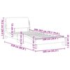 vidaXL Bed Frame Dark Grey