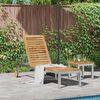 vidaXL Sun Lounger Brown 81.50 x 22.83 x 13.78 in Solid Acacia wood