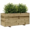 vidaXL Garden Planter Brown Impregnated solid pinewood Medium Durable