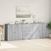 vidaXL Sideboard Grey sonoma Engineered wood Standard Sideboard