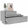 vidaXL Bedside Cabinet Grey Sonoma Engineered Wood Medium Storage