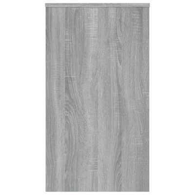 vidaXL Desk Gray Sonoma 35.4"x15.7"x28.3" Engineered Wood