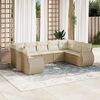 vidaXL Garden Sofa Set Beige, Cream White