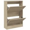 vidaXL Shoe Cabinet Sonoma Oak Engineered Wood Small Shoe Cabinet