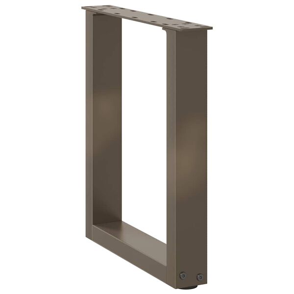 vidaXL Coffee Table Leg Set of 2 Natural Steel Powder-Coated Steel