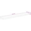 vidaXL Wall Shelf Natural brown Solid acacia wood