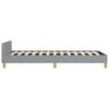 vidaXL Bed Frame With Headboard Light grey