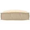 vidaXL Cushion Beige 19.69 x 19.69 x 4.72 in Oxford Fabric