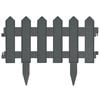 vidaXL Lawn Edgings 25 pcs Anthracite 32.8' PP