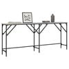 vidaXL Console Table Grey Sonoma Engineered wood Narrow Adjustable Feet