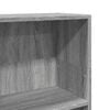 vidaXL Bookcase Gray Sonoma Engineered Wood Tall Bookcase Rectangular