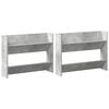 vidaXL Wall Shoe Cabinets 2 pcs Concrete Gray 31.5"x7.1"x23.6" Engineered Wood