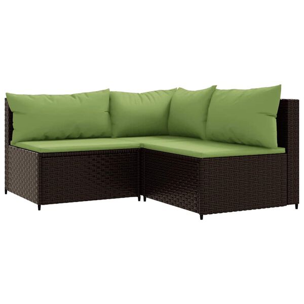 vidaXL Patio Lounge Set Brown