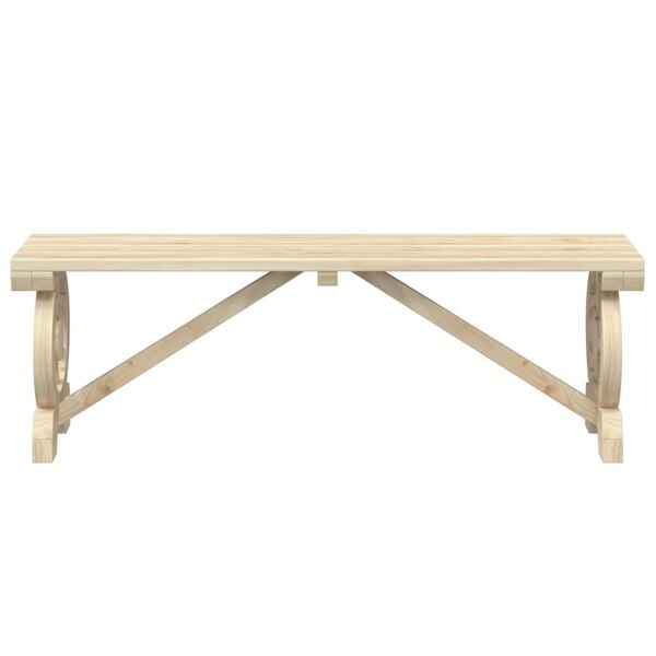 vidaXL Garden Bench Natural wood Solid fir wood 45.3 in Durable