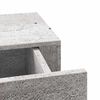 vidaXL Drawer Shelf Concrete grey MDF and metal Compact Wall Shelf