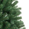 vidaXL Artificial Hinged Christmas Tree Green PVC, metal 47.2 in