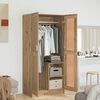vidaXL Wardrobe Artisian Oak 32.48 x 20.28 x 70.87 in Engineered Wood