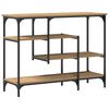 vidaXL Console Table with Shelf artisan oak 100 x 35 x 75 cm
