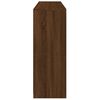 vidaXL Sideboard Set of 3 Brown Oak Engineered Wood, Glass Large