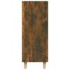 vidaXL Sideboard Smoked Oak Engineered Wood 27.4x13.4x35.4 in Sideboard