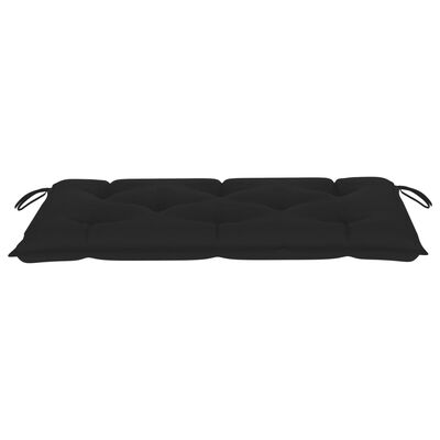 vidaXL Garden Bench Cushion Black 43.3"x19.6"x2.7" Fabric