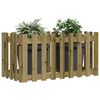 vidaXL Garden Raised Bed Wood Impregnated Pine Wood Medium Durable