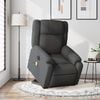 vidaXL Electric Stand Up Massage Recliner Chair Dark Grey