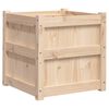 vidaXL Garden Planter Natural Wood Solid Pine Wood 19.7 in