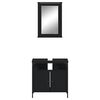 vidaXL Bathroom Furniture Set Black
