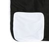 vidaXL Curtain For Loft Bed White and Black 100% Polyester