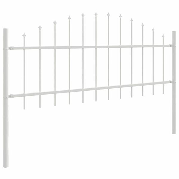 vidaXL Garden Fence White 340 x 75 cm