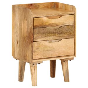 vidaXL Bedside Cabinet Various shades of brown from natural mango wood