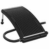 vidaXL Solar Pool Heating Panel Set of 2 Black HDPE, PC, Aluminum Medium