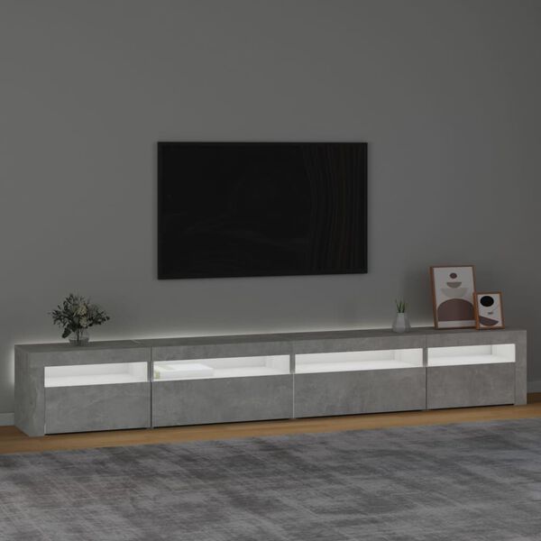 vidaXL TV Cabinet Concrete Grey Engineered Wood Large Modern TV Stand